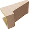 Ekena Millwork 6"W x 12"D x 6"H Wide Clemmons Rough Cedar Woodgrain TimberThane Corbel, Primed Tan CORUR06X12X06CLERCPR - alternate 5